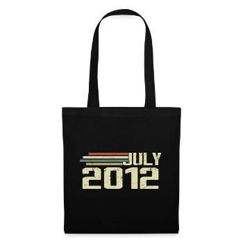 Birthday July 2012 Year 2012 July Year 2012 - Tote Bag - black - Front