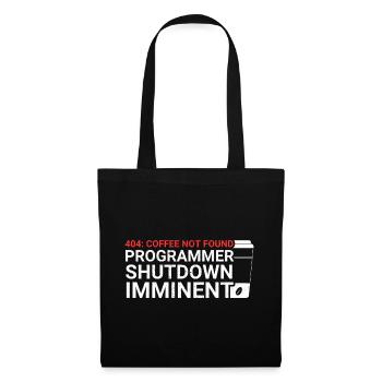 Programmers generate code from coffee - Tote Bag - black - Front