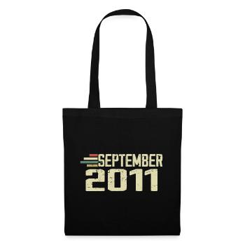 September 2011 Vintage Geschenkidee September 2011 - Stoffbeutel - Schwarz - Vorne