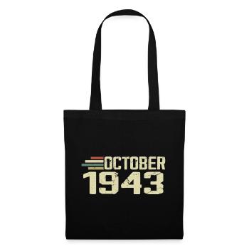 October 1943 - Birthday in October 1943 - Tote Bag - black - Front