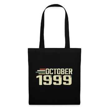 October 1999 - Geburtstag im Oktober 1999 - Stoffbeutel - Schwarz - Vorne