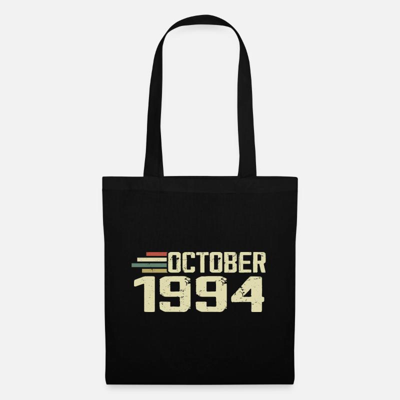 October 1994 - Geburtstag im Oktober 1994 - Stoffbeutel - Schwarz