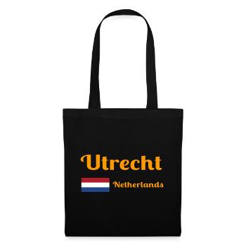 Utrecht, Netherlands- Stylish prints - Tote Bag - black - Front