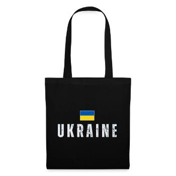 Drapeau ukrainien, fierté ukrainienne - Sac en tissu - noir - Devant
