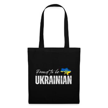 Stolzer Ukrainer, ich liebe die Ukraine - Stoffbeutel - Schwarz - Vorne
