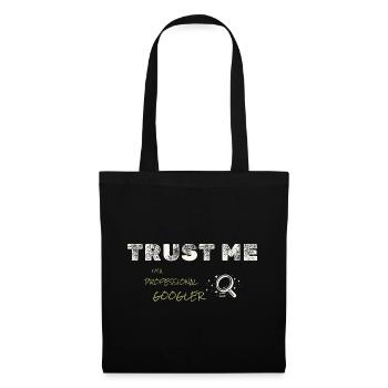 Un gars qui sait tout - Sac en tissu - noir - Devant