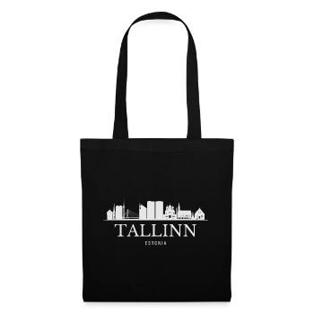 Tallinn Skyline, Tallinn Estonia - Tote Bag - black - Front