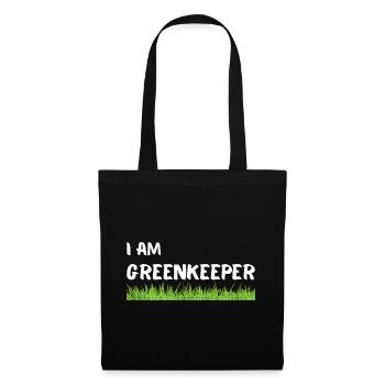 Retro Greenkeeper - Professionelle Rasenpflege - Stoffbeutel - Schwarz - Vorne