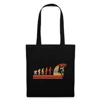 Evolution of Climbing Retro Design - Tote Bag - black - Front