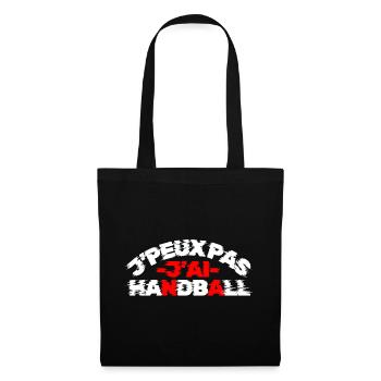 Ich kann nicht, ich habe Handball | Handball-T-Shirt Brummen - Stoffbeutel - Schwarz - Vorne