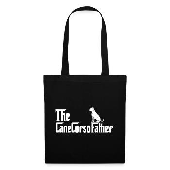 Le Père de CaneCorso Mastiff Italien Père - Sac en tissu - noir - Devant