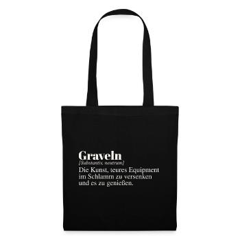Graveln Definition - Stoffbeutel - Schwarz - Vorne