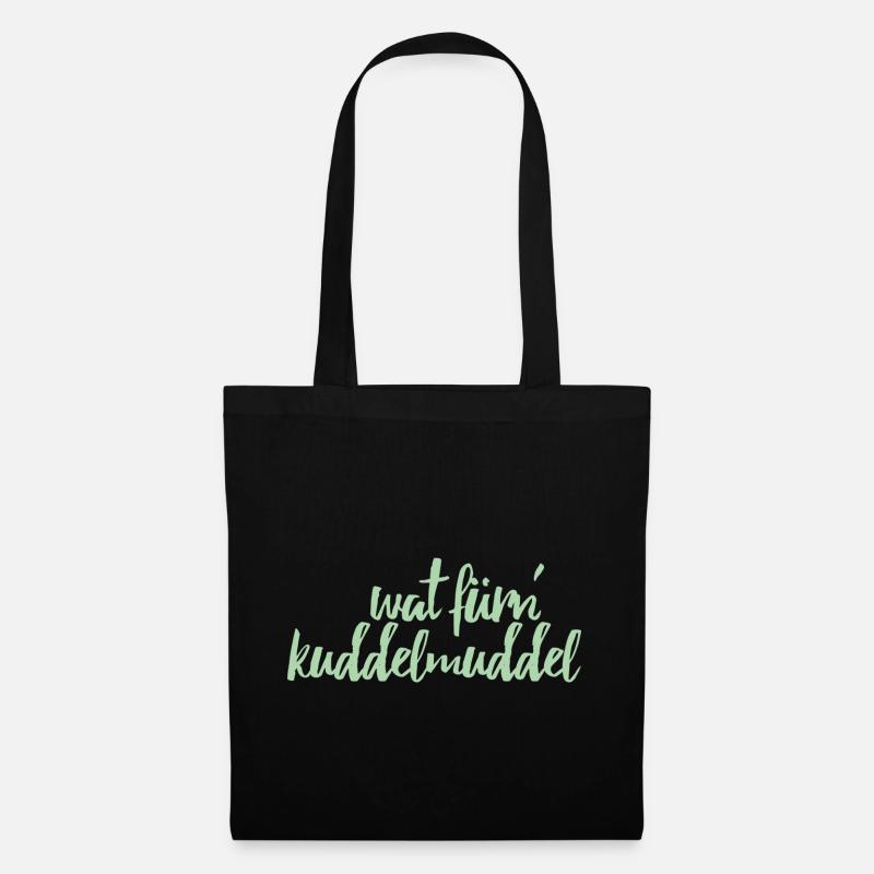 wat fürn kuddelmuddel - Stoffbeutel - Schwarz