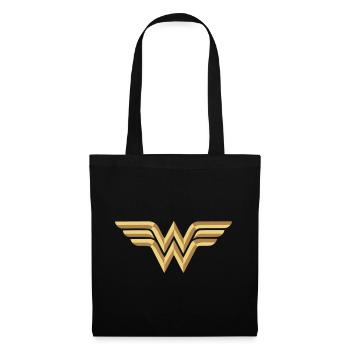 Wonder Woman Logo Vector - Stoffbeutel - Schwarz - Vorne
