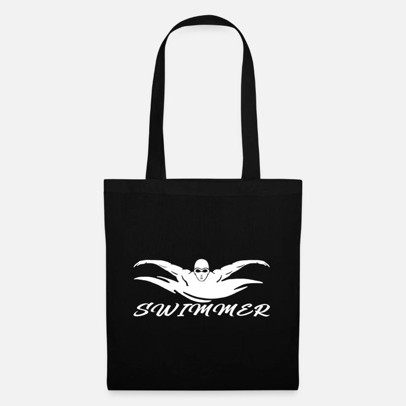 Swimmer - Stoffbeutel - Schwarz