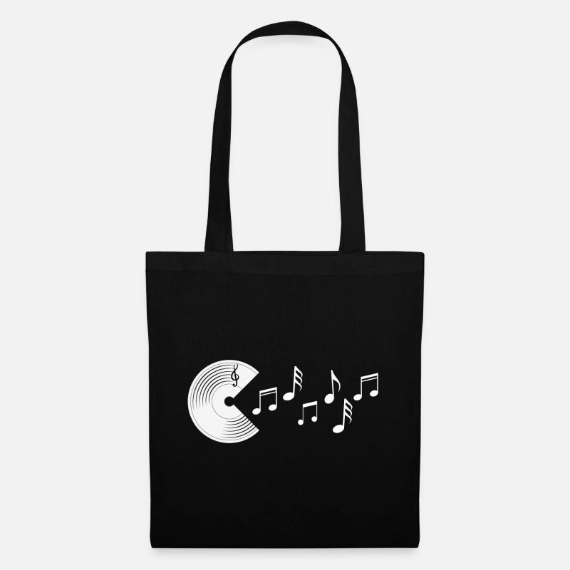 Musical note - Tote Bag - black