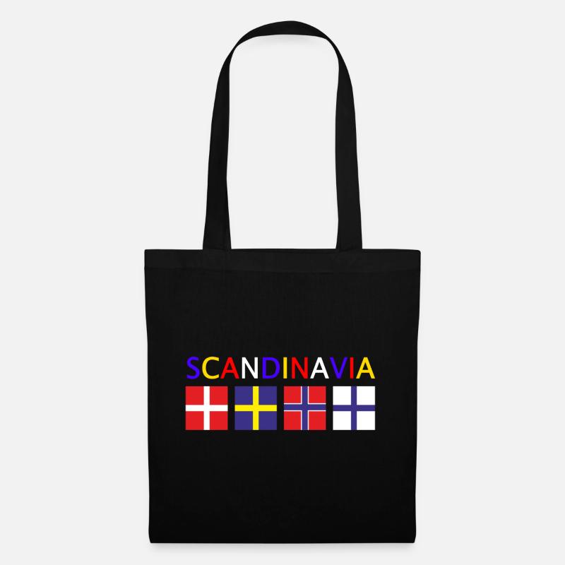 Scandinavia - Stoffbeutel - Schwarz
