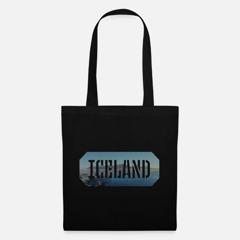 Iceland - Stoffbeutel - Schwarz
