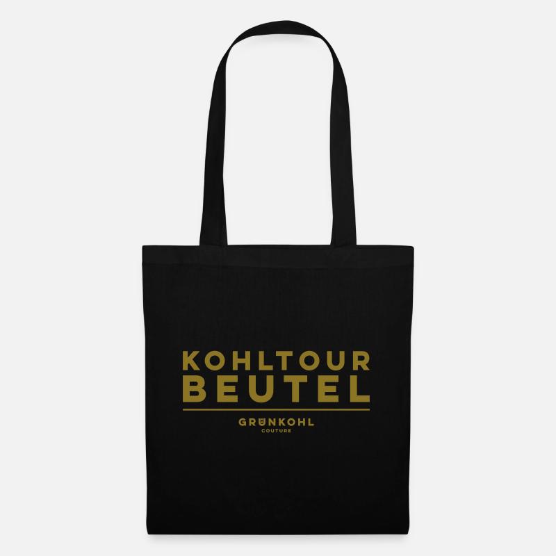 Grünkohl Kohlfahrt Kohltour Kohltourbeutel - Stoffbeutel - Schwarz