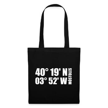 Móstoles coordinates - Tote Bag - black - Front