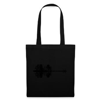 forest, guitar mirrored - Tote Bag - black - Front