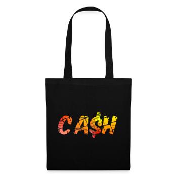 Cash Design pour les personnes en espèces - Sac en tissu - noir - Devant