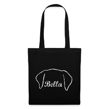 Bella Dog Shirt - Stoffbeutel - Schwarz - Vorne