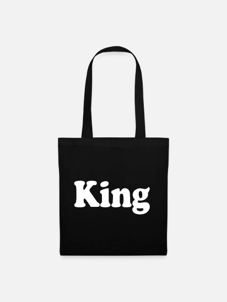 King - Stoffbeutel - Schwarz