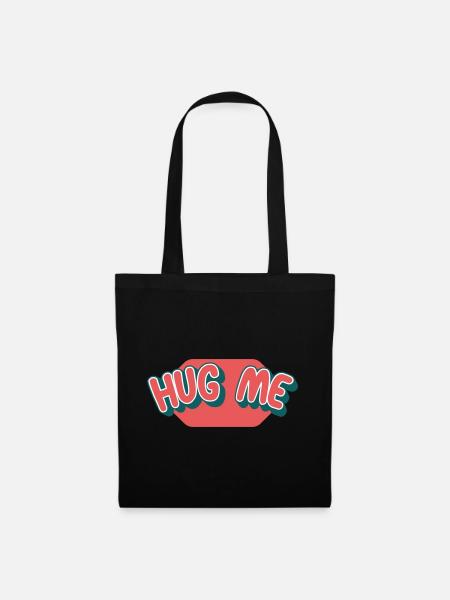 Hug me | Colors can be changed - Tote Bag - black