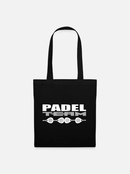 Padel Mannschaft - Stoffbeutel - Schwarz