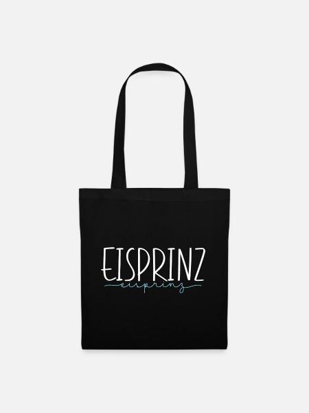 Eisprinz Eislauf Schlittschuhe Eiskunst Geschenk - Stoffbeutel - Schwarz