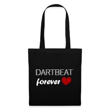 Mon cœur bat pour les fléchettes - Sac en tissu - noir - Devant