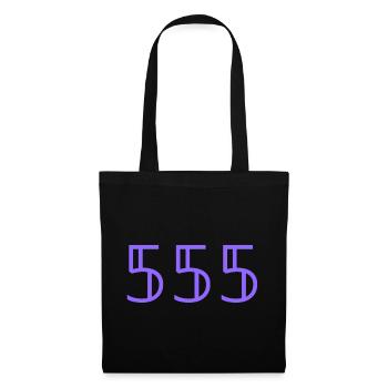 Engelszahlen |555|. - Stoffbeutel - Schwarz - Vorne