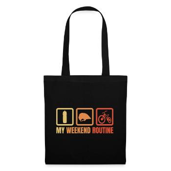 My weekend routine - Tote Bag - black - Front