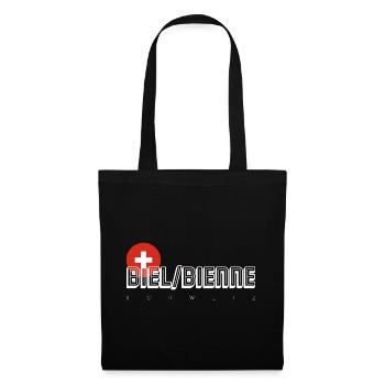 Swiss Cross Bold Typography - Tote Bag - black - Front