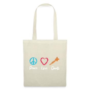 Peace Love Darts - Tote Bag - nature - Front
