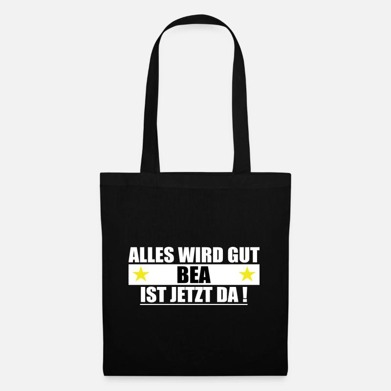 Bea Name Vorname Geburtstag - Stoffbeutel - Schwarz