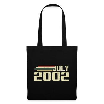 Birthday July 2002 Year 2002 July Year 2002 - Tote Bag - black - Front