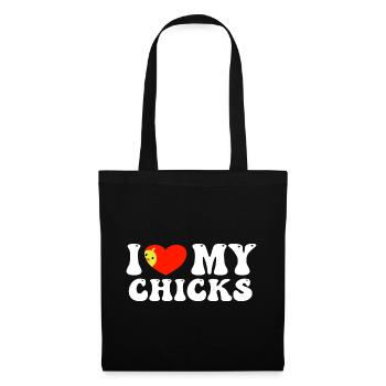 I love My Chicks - Tote Bag - black - Front