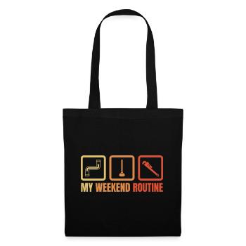 Plumber Weekend Routine - Tote Bag - black - Front
