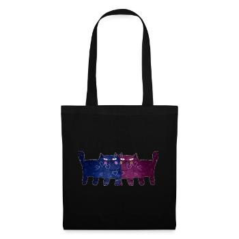 L’amour des chats - Sac en tissu - noir - Devant