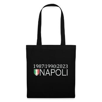 Neapel, Napoli - Stoffbeutel - Schwarz - Vorne