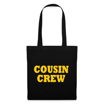 cousin crew - Stoffbeutel - Schwarz - Vorne