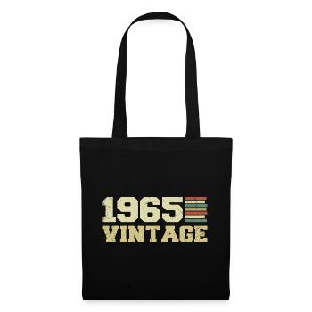 Cadeau 1965 Cadeau Anniversaire 1965 Vintage 1965 - Sac en tissu - noir - Devant
