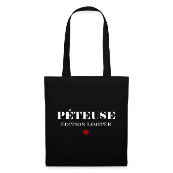 péteuse - Sac en tissu - noir - Devant