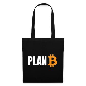 Planifier Bitcoin - Sac en tissu - noir - Devant