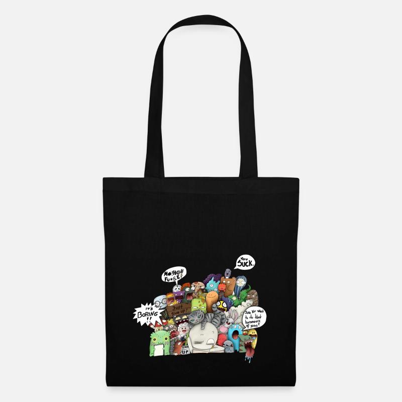 concentration - Sac en tissu - noir