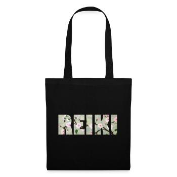 reiki schriftzug e 89 - Stoffbeutel - Schwarz - Vorne