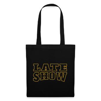 Graphique late show - Sac en tissu - noir - Devant
