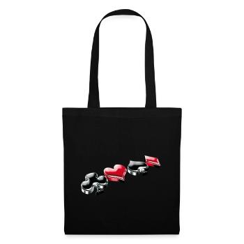 Anniversaire Idée Cadeau Game of Life Poker - Sac en tissu - noir - Devant